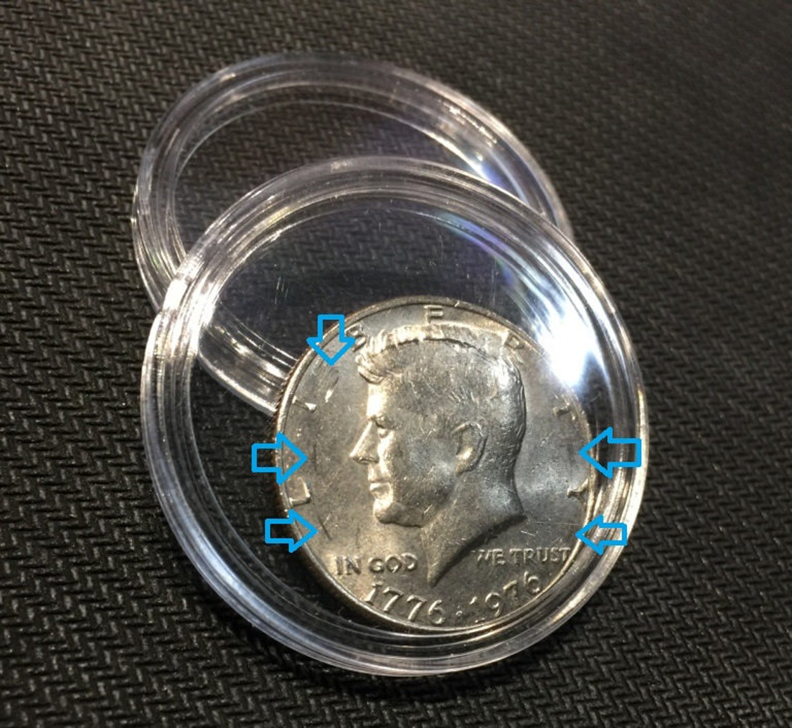 Error 1776 1976 Kennedy Half Dollar Mint Circular Striking Etsy Error 1776 1976 kennedy half dollar mint circular striking etsy