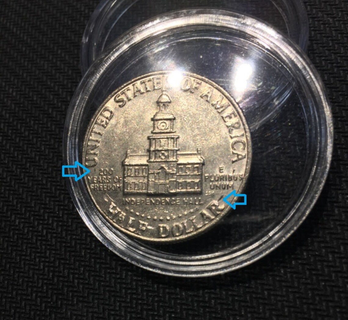 Error 17761976 Kennedy Half Dollar Mint Circular Striking Etsy