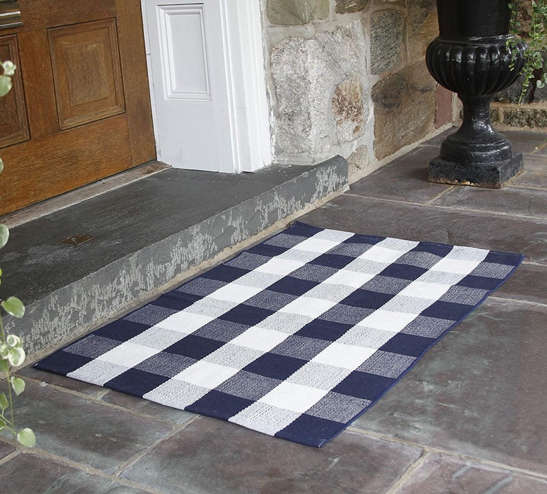 Buffalo Plaid Rug Doormat Buffalo Checkered Rug Etsy
