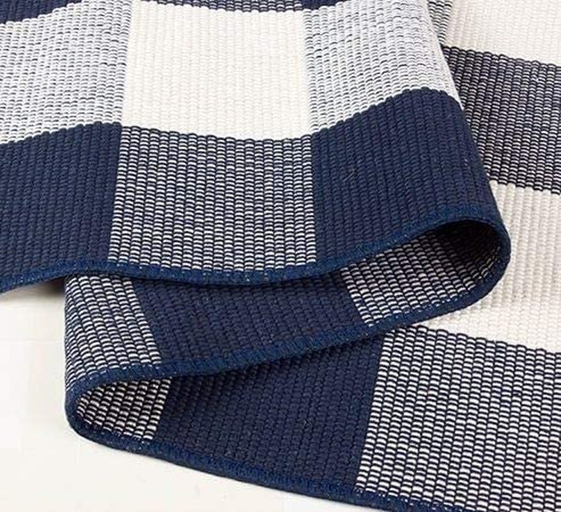 Buffalo Plaid Rug Black and White Check Rug Buffalo Plaid Etsy