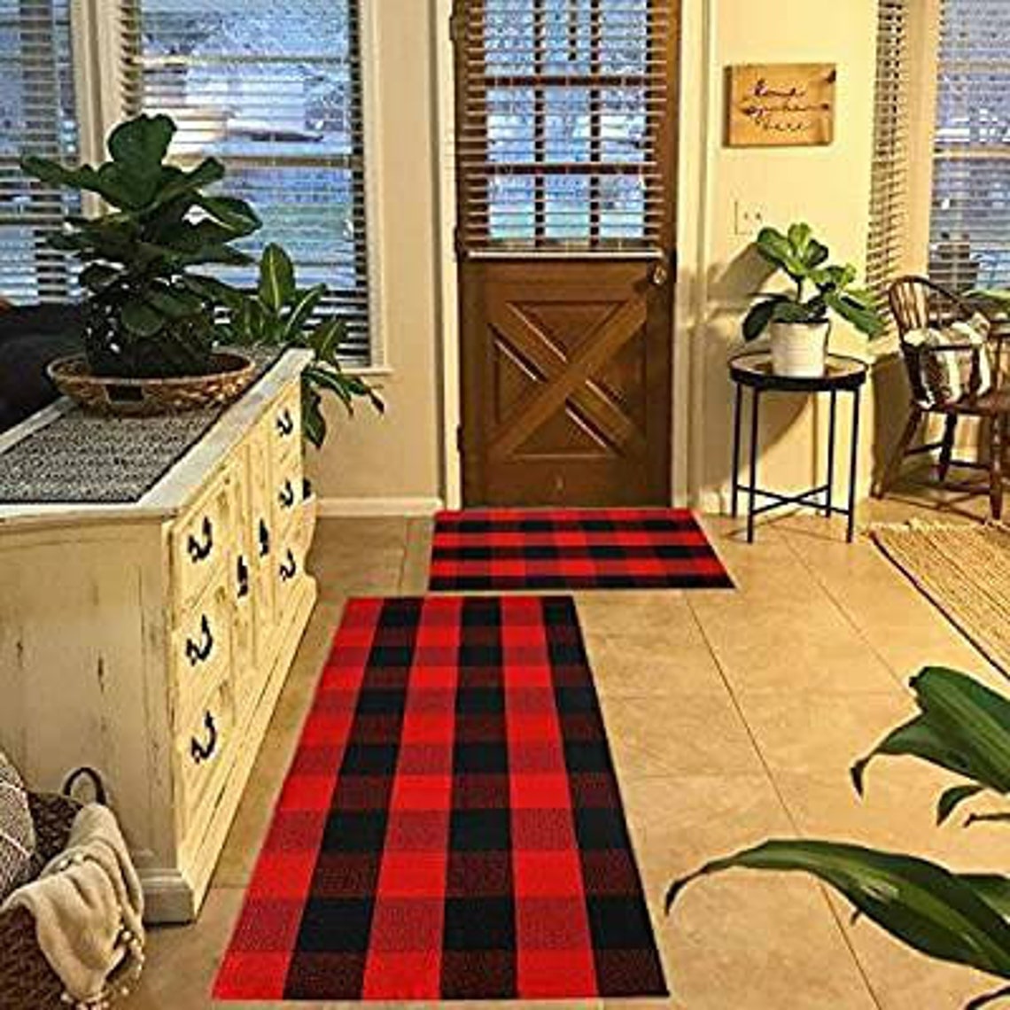 Buffalo Plaid Rug Buffalo Plaid Rug Doormat Buffalo Etsy