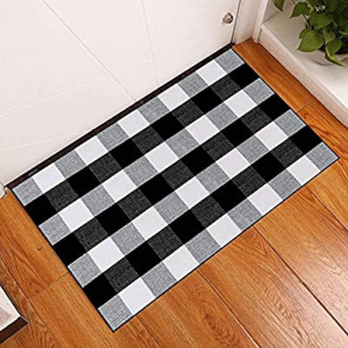 Door Mat Buffalo Plaid Rug Plaid Doormat Front Door Mat Etsy