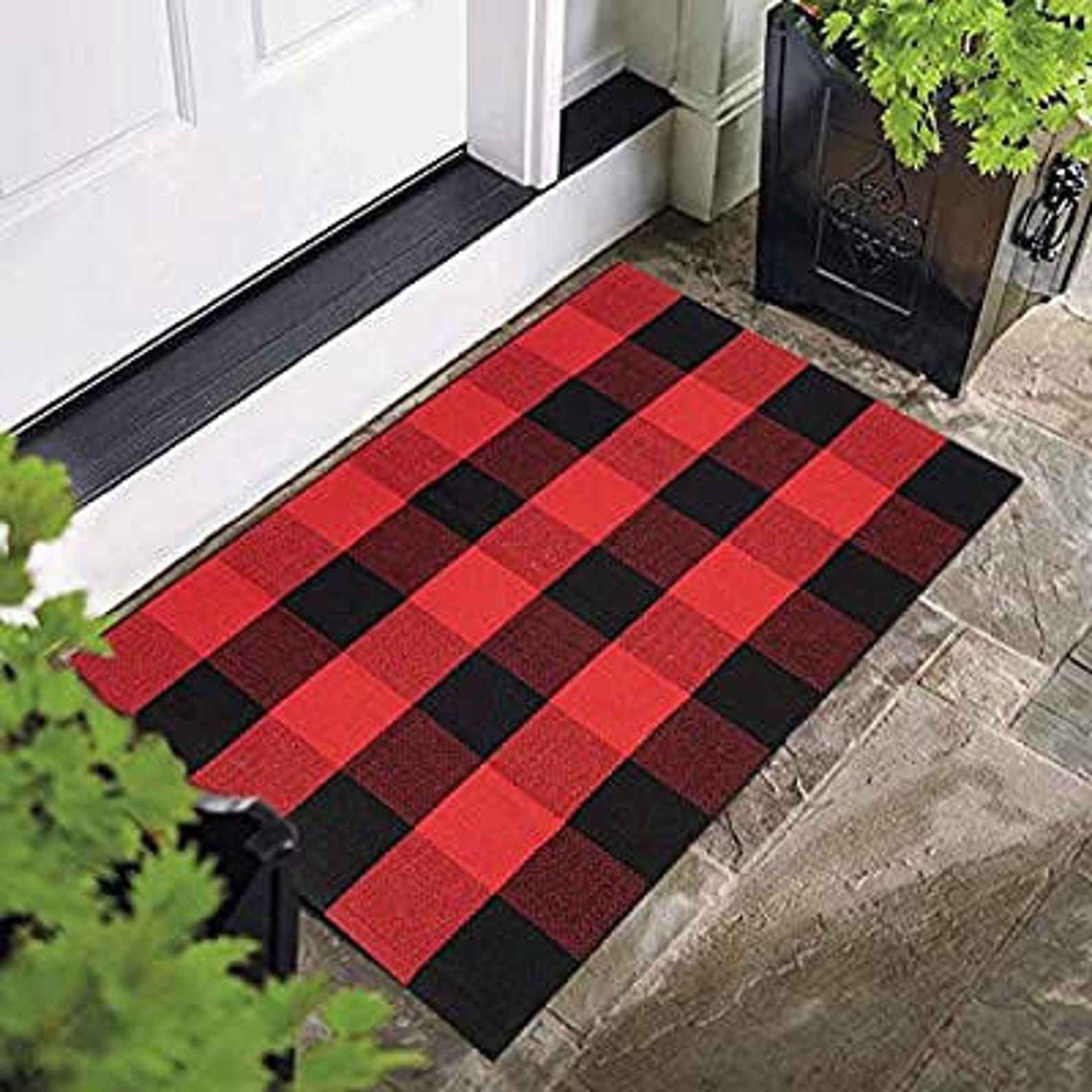 Buffalo Plaid Rug Buffalo Plaid Rug Doormat Buffalo Etsy