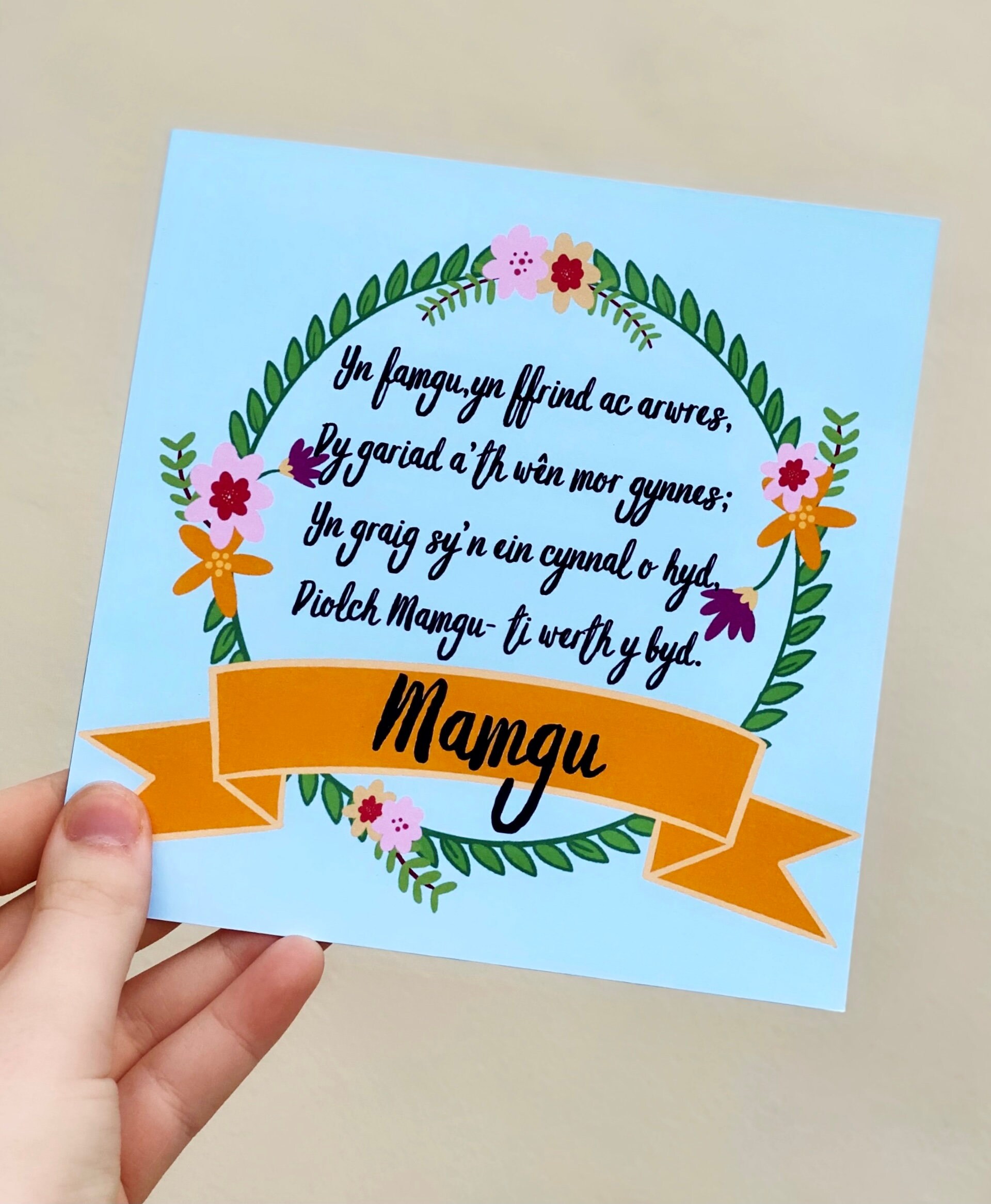 Cardiau Sul Y Mamau/ Cymraeg/welsh/mothers Day Card Etsy Hong Kong