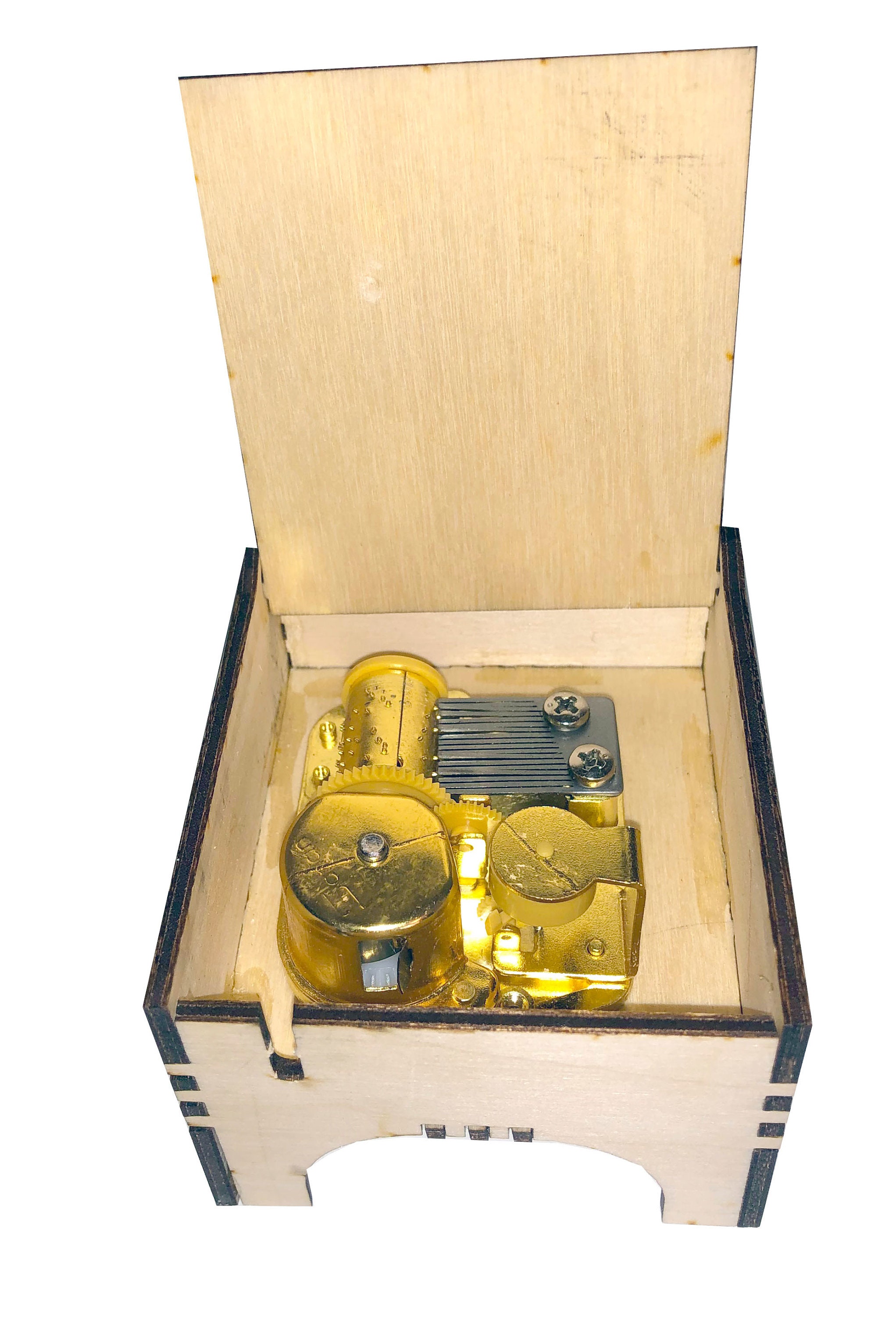 Laser Cut Music Box Kit Etsy