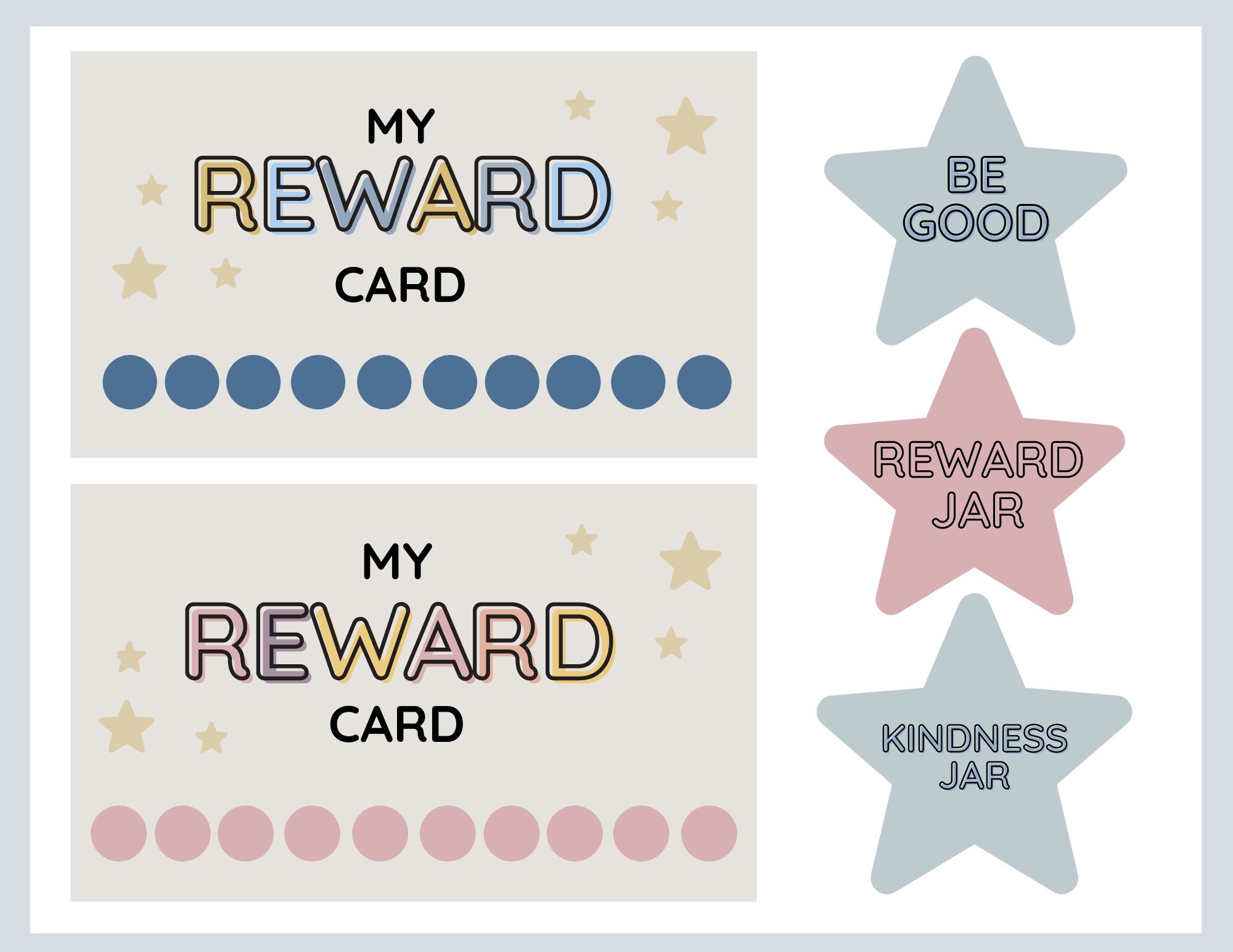 Reward Punch Card | Etsy
