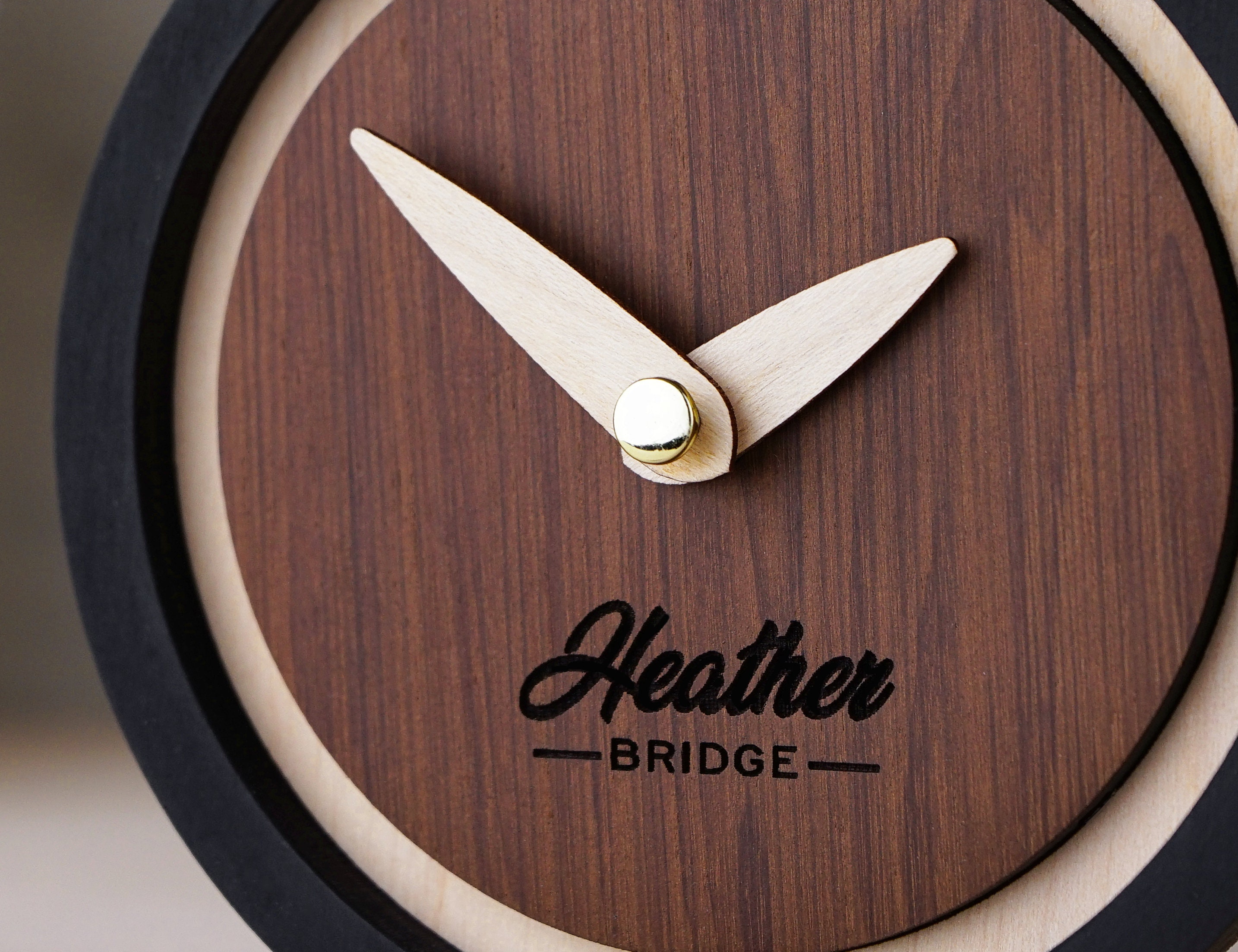 Wooden Desk Clock