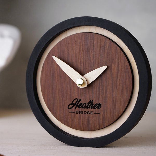 Custom Desk Clock Etsy Canada