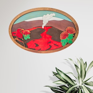Handmade Hawaii Decor, Big Island, Island Decor, Hawaiian Art, Hawaii Gift, Hawaii Art, Wall Art, Home Decor, Tropical Decor, Island Decor