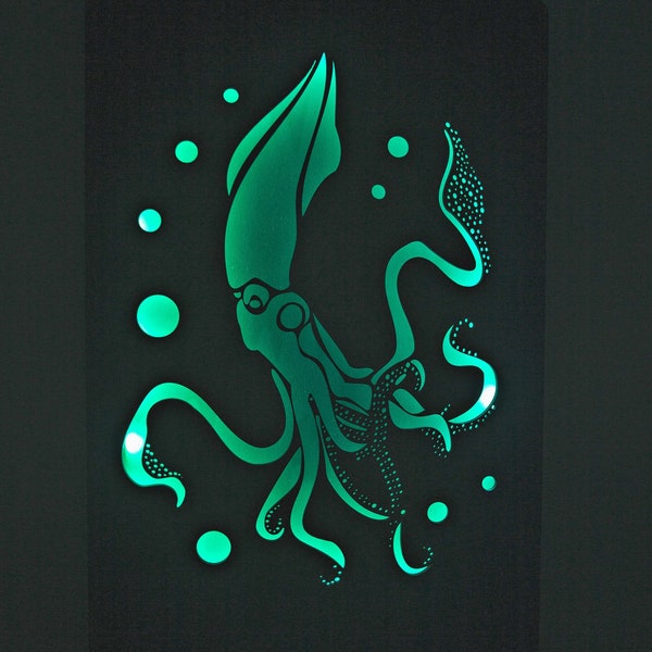 Squid Art - Etsy
