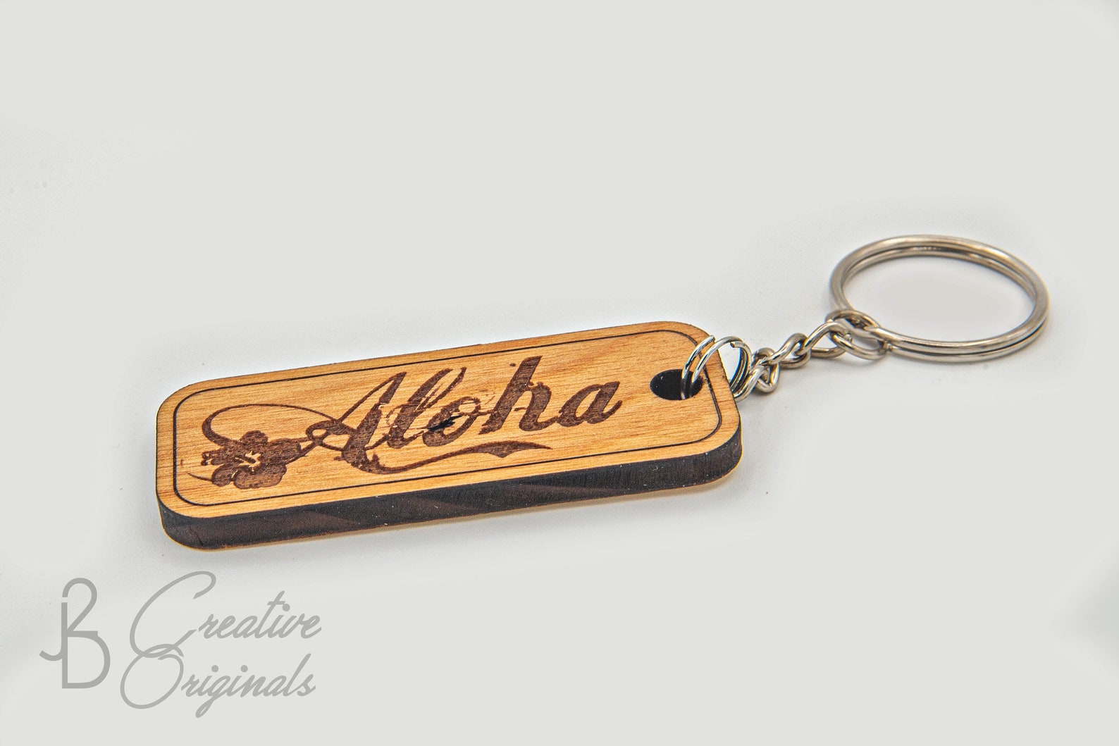 Hawaii Keychain Wood Keychain Hawaii Island Engraved Etsy