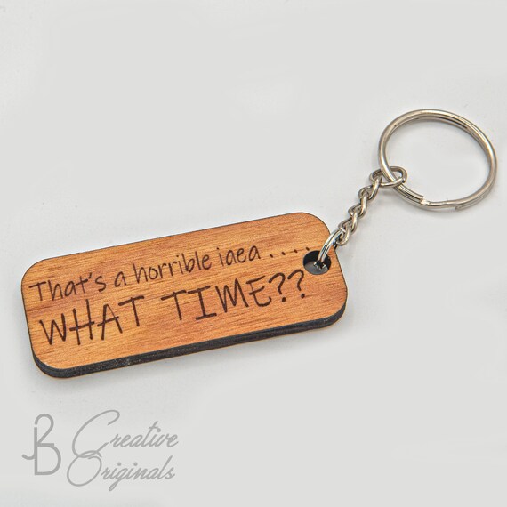 Wood Keychains Quote Keychains Funny Sayings Engraved Etsy