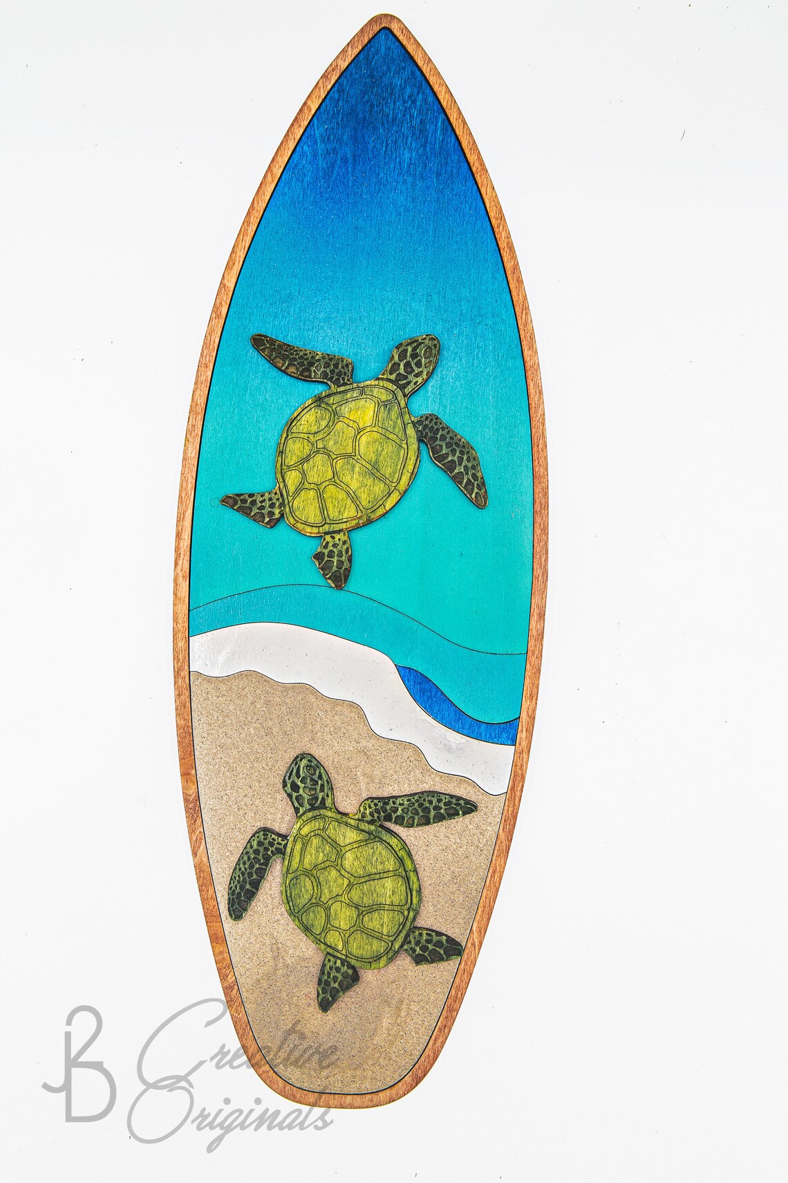 Handmade Beach Decor Surf Decor Sea Life Decor Surfboard Etsy