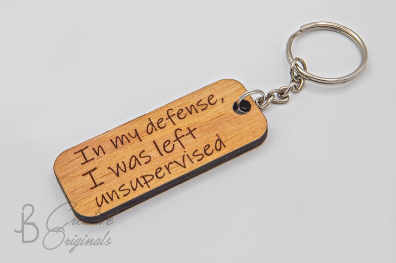 Laser Cut Wood Keychains Wood Quote Keychains Engraved Keychain laser engraved wood Funny Sayings Stocking Stuffer made in Hawaii