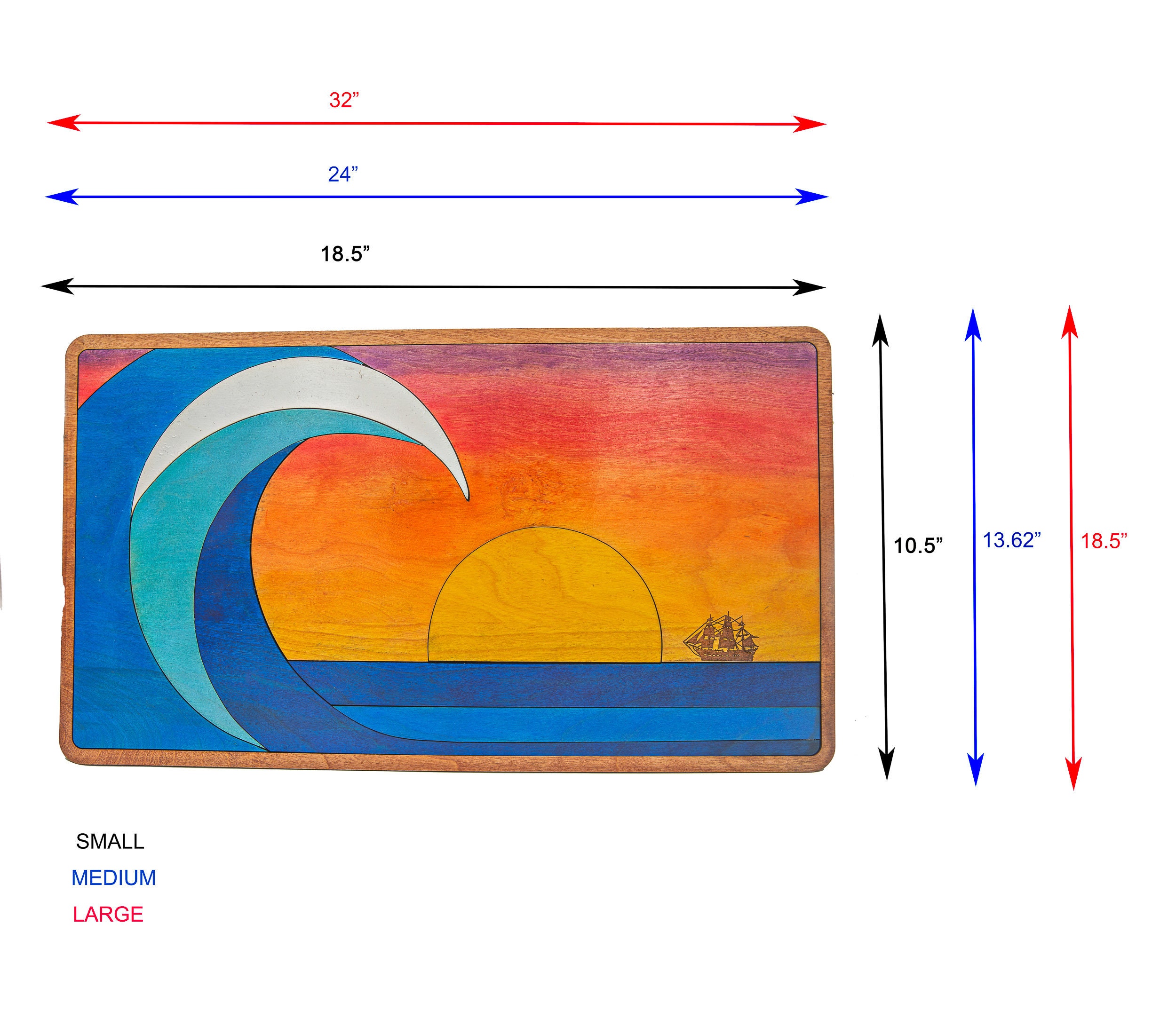 Handmade Beach Decor Ocean Sunset Wave. Ocean Wall Art Ocean Etsy