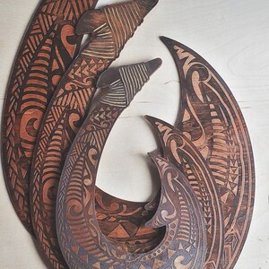 Handmade Beach Decor Maui Hook Polynesian Art Polynesian - Etsy