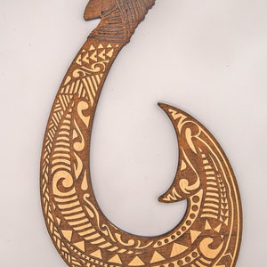 Handmade Beach Decor Maui Hook Polynesian Art Polynesian - Etsy
