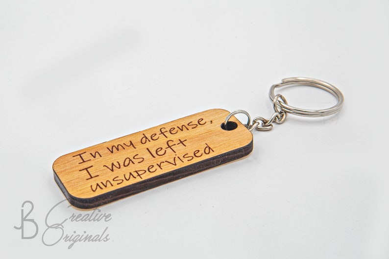 Laser Cut Wood Keychains Wood Quote Keychains Engraved Keychain laser engraved wood Funny Sayings Stocking Stuffer made in Hawaii