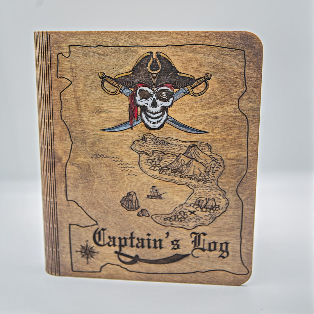 Handmade Pirate Captain's Log: Refillable Wood Journal - Etsy