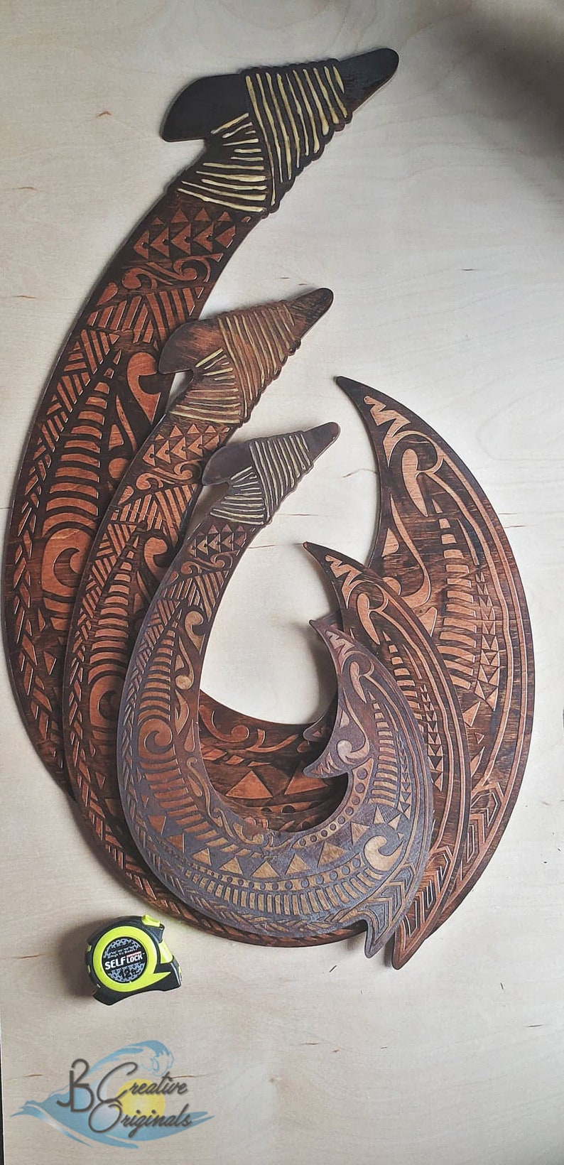 Handmade Hawaii Decor Maui Hook Polynesian Art Polynesian - Etsy