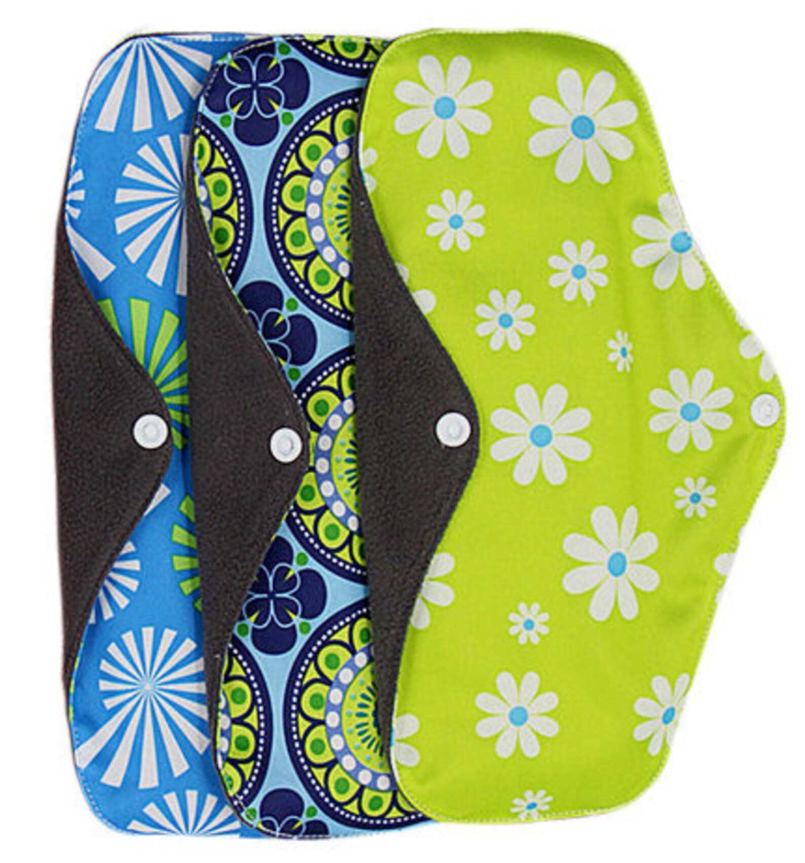 Reusable Organic Bamboo Sanitary Pads 5 Pack Cloth Pads Etsy