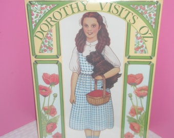 Vintage 1992 DOROTHY VISITS OZ * a Paper Doll by Peck-Gandre * 4 Paper Dolls * Dorothy Fashions to Cut-Out