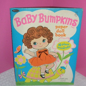Vintage 1969 BABY BUMPKINS Doll Paper Doll Book / Baby Bumpkins Baby paper doll With Her Cut Fashion Clothes