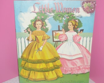 Vintage 1960 LITTLE WOMEN Paper Doll Book* 5 Paper Dolls * Meg * Amy * Jo * Beth * Laurie