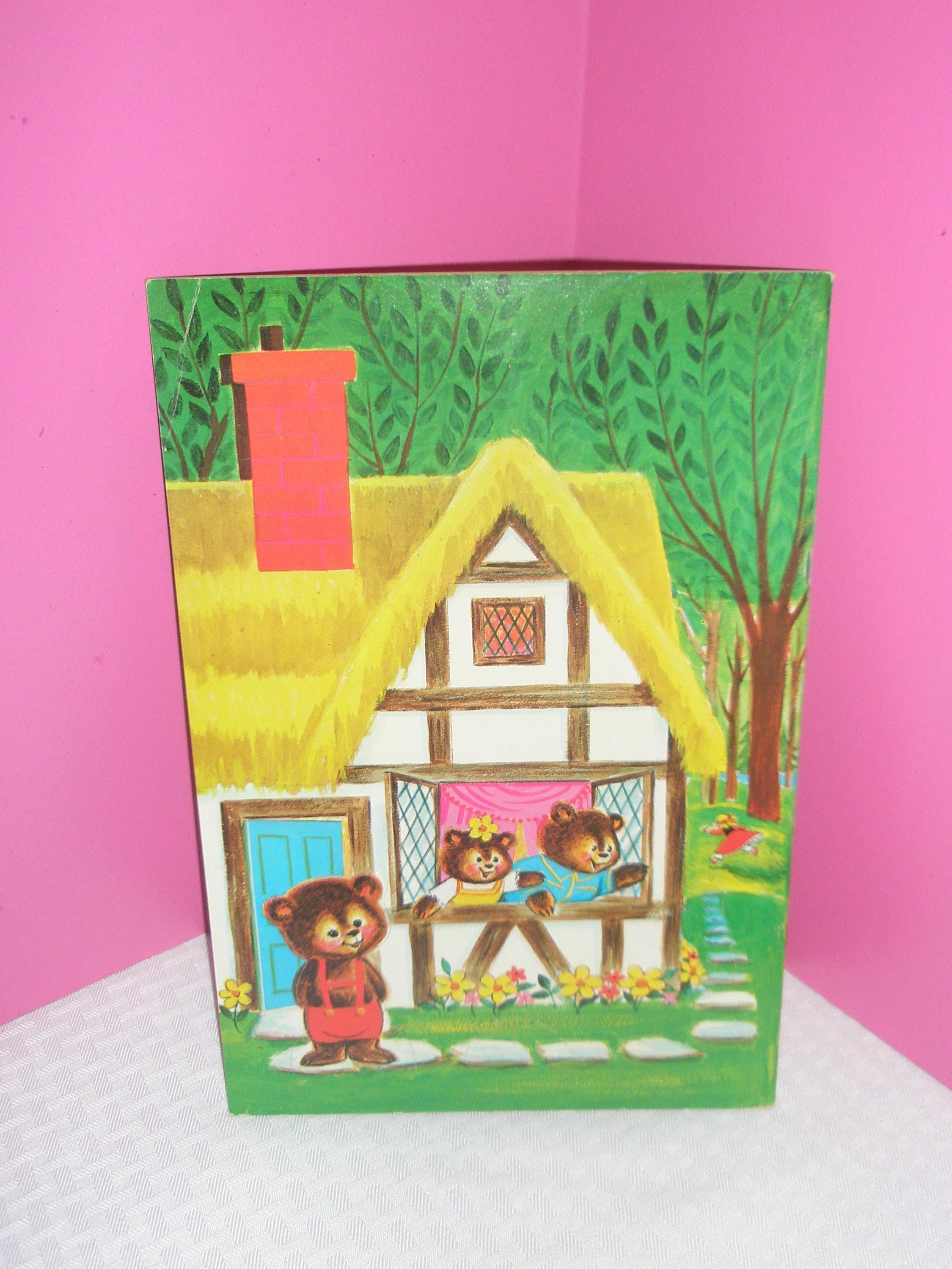 Vintage 1970 GOLDILOCKS and the THREE BEARS Paper Doll Book - Etsy