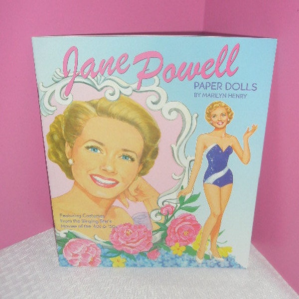 2009 JANE POWELL Paper Doll Book, by illustrator Marilyn Henry