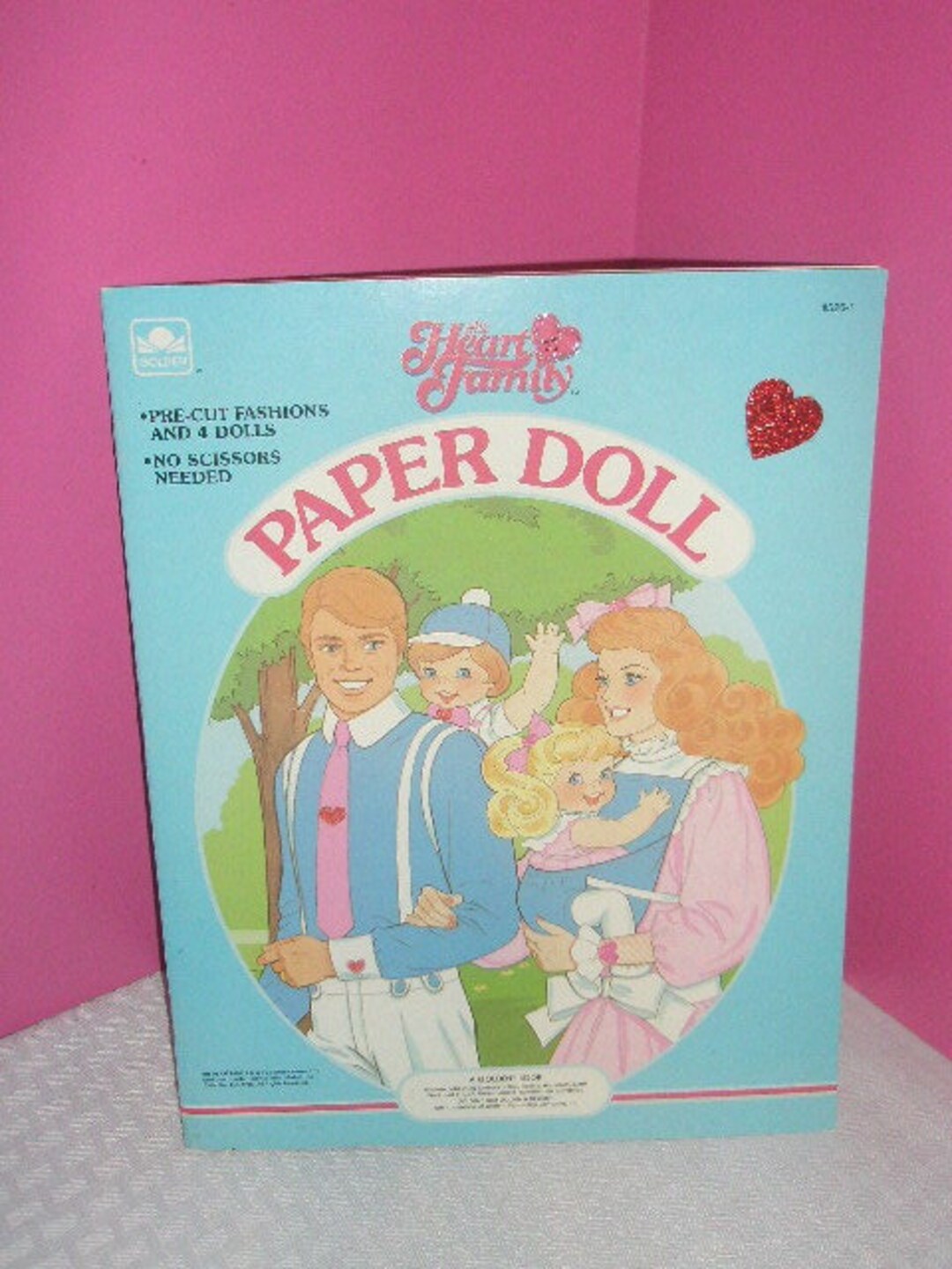 Vintage 1985 THE HEART FAMILY Paper Doll Book / Precut Etsy
