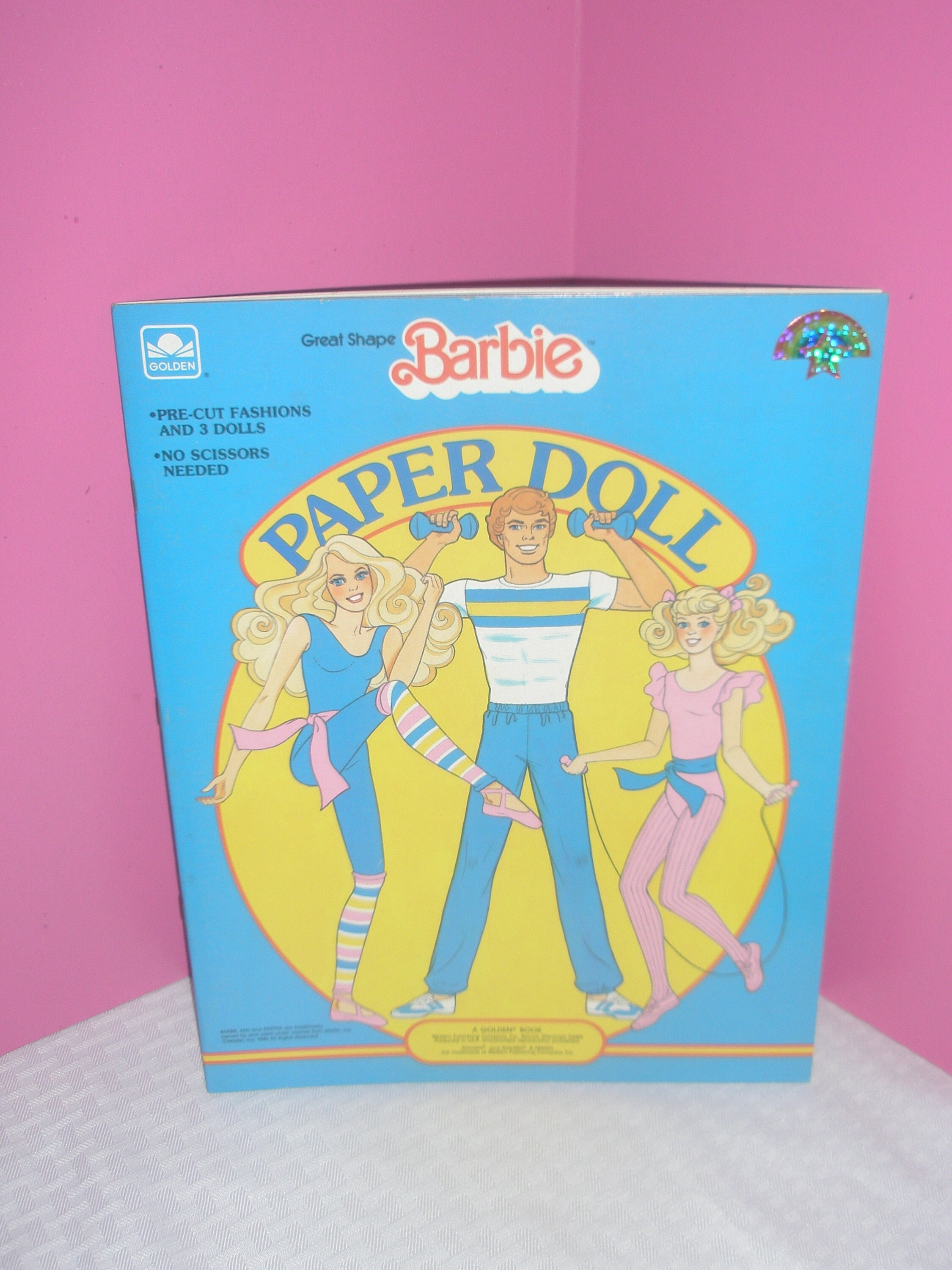 Vintage 1985 GREAT SHAPE BARBIE Paper Doll Book Featuring Barbie Ken Skipper 4 Pages 1980s Workout Dance Fashions Etsy