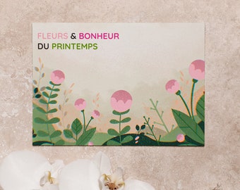 POSTAL CARD spring 2021 - Fleurs & Bonheur du printemps