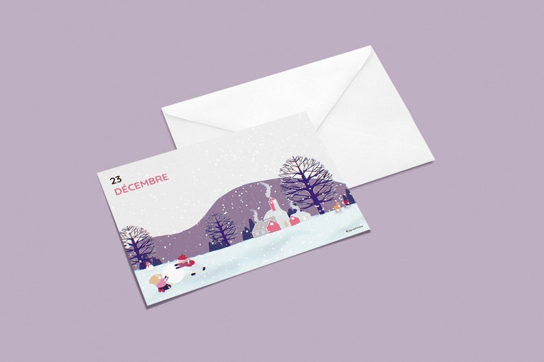 PACK of 4 : Winter 2020 Postcards series image 5
