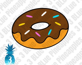 Donut SVG, Donut Digital Download, Donut cutfile, Layered Donut SVG, Donut Clipart