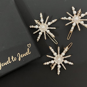 Star clip headpiece, star hair pins, star crystal pins, tiara, Boho star birthday star hair accessory, 3 piece barrette set.