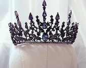 kny27062#69 CROWN  SERISE ブラック 中古品 Victorian Black Crown, Antique Copper Tiara, Vintage