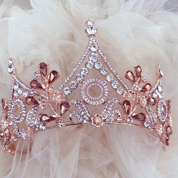 Rose Gold Crystal Tiara main image 0