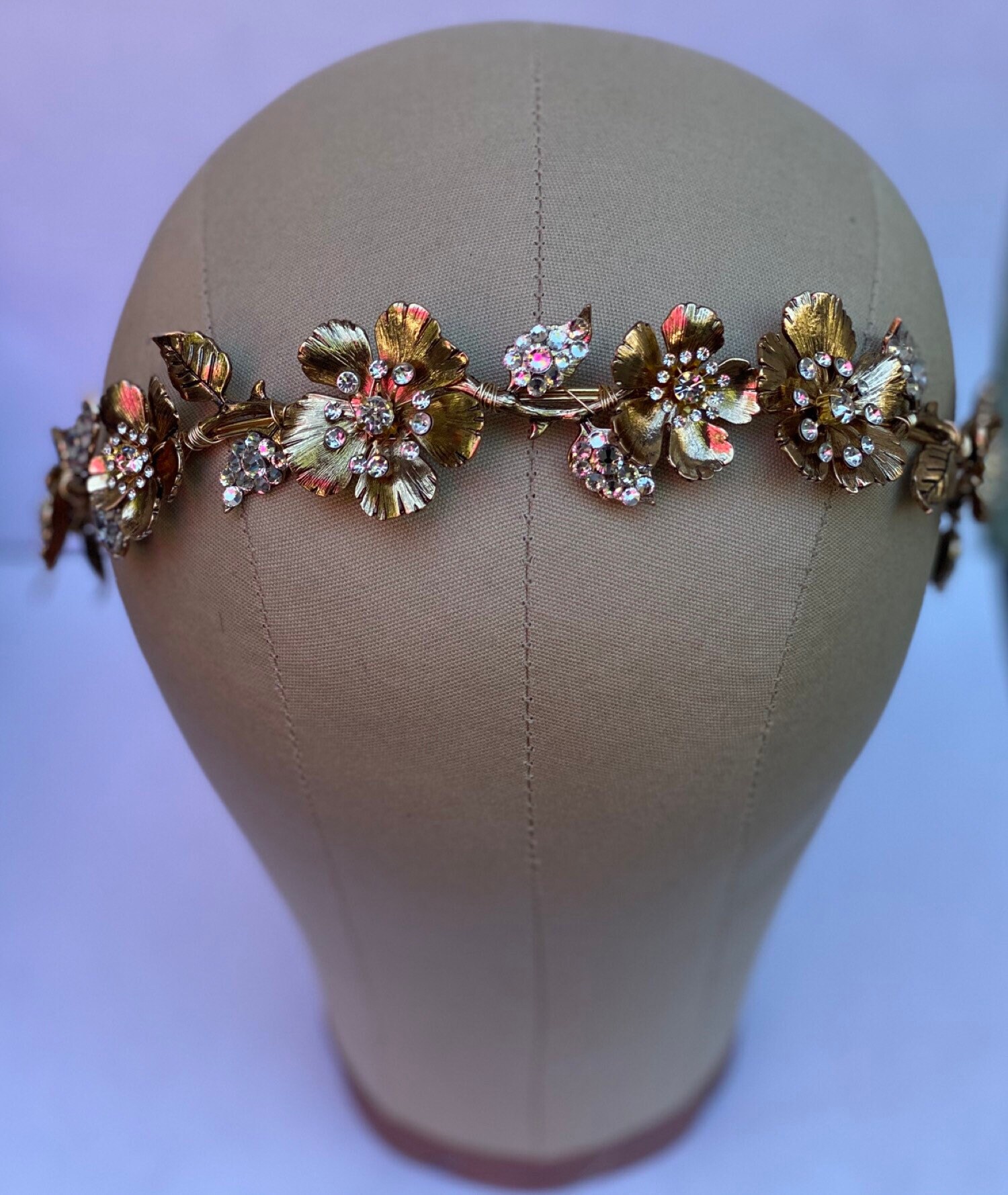Victorian Hairpiece Antique Gold Bridal Headpiece Vintage Etsy
