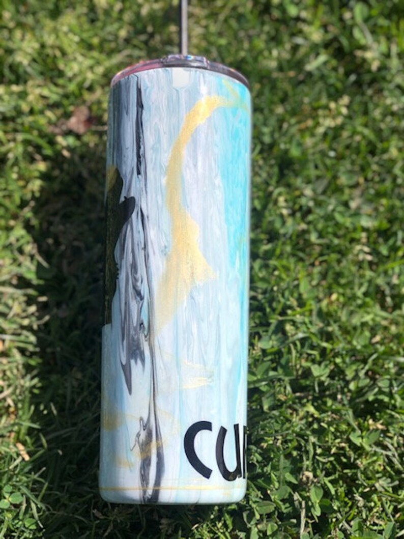 Dirty Pour Custom Tumbler Personalization Etsy