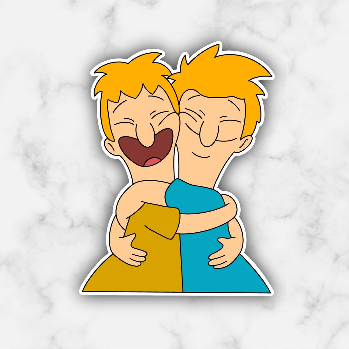 Andy and Ollie Bob's Burgers Vinyl Sticker Etsy