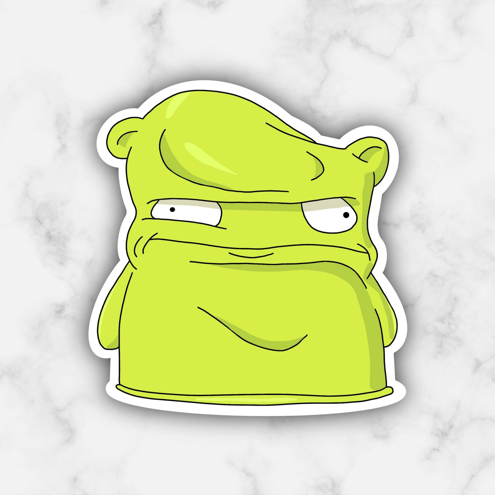 Melted Kuchi Kopi Bob's Burgers Vinyl Sticker Etsy