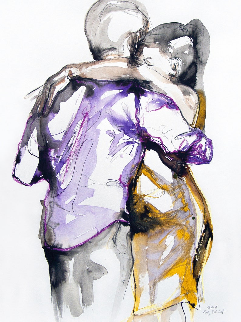 3 art prints, tango couple no. 14, 33 and 56 image 2