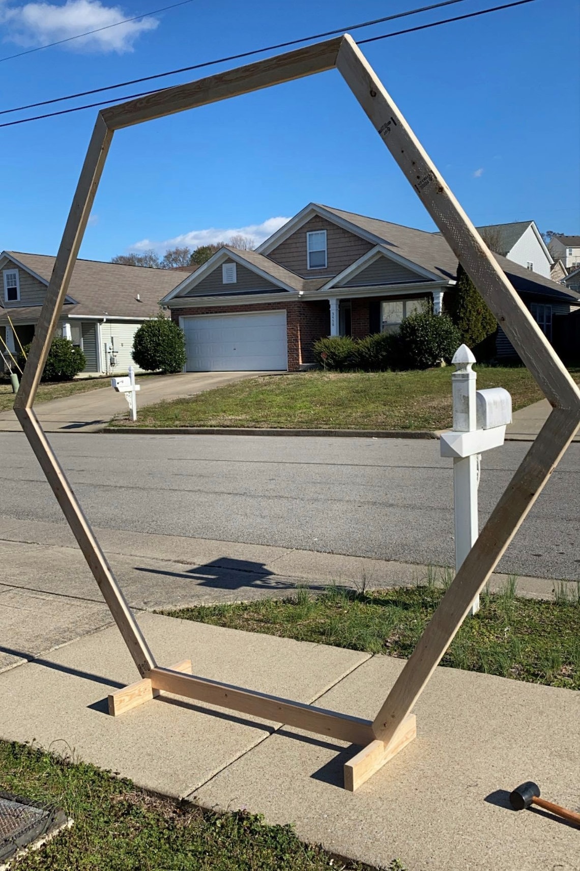 Wedding hexagon arch Etsy