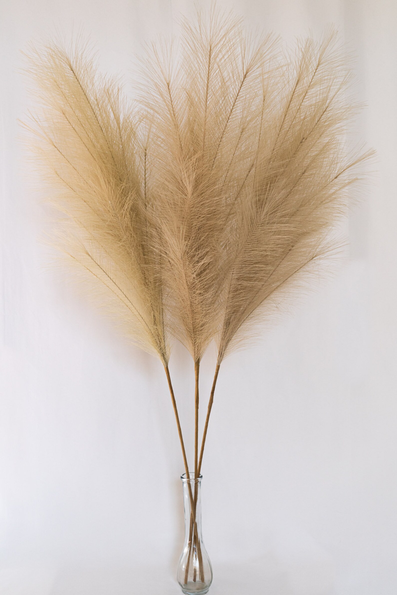 Faux PAMPAS GRASS 3 stems 40 inches 3 stems Artificial Etsy