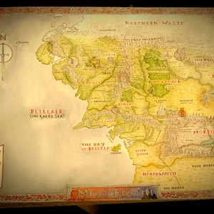 Aangepaste Full Watercolour Fantasy Map - DND Kaart, RPG Kaart