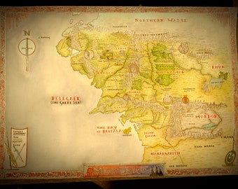 Custom Full Watercolour Fantasy Map - DND Map, RPG Map