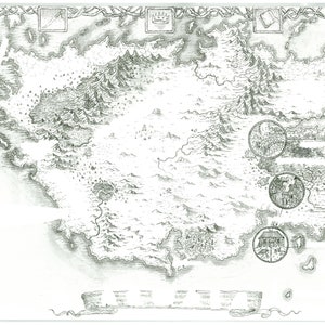 Aanpasbare DnD/RPG Fantasy Maps