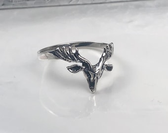 Buck Deer Ring • 925 sterling silver ring