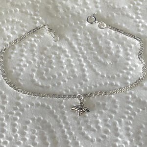 Honey Bee Charm Bracelet • 925 Sterling Silver Bracelet